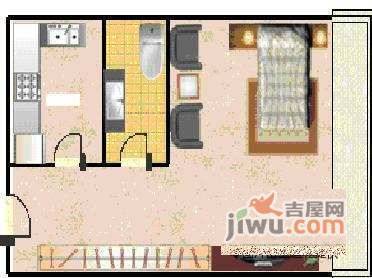 错埠岭小区1室1厅1卫79㎡户型图