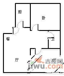 贵合花园2室2厅1卫119㎡户型图