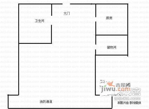 颐和国际1室1厅1卫372㎡户型图