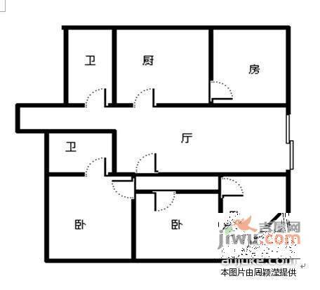 燕岛福华园4室2厅2卫160㎡户型图