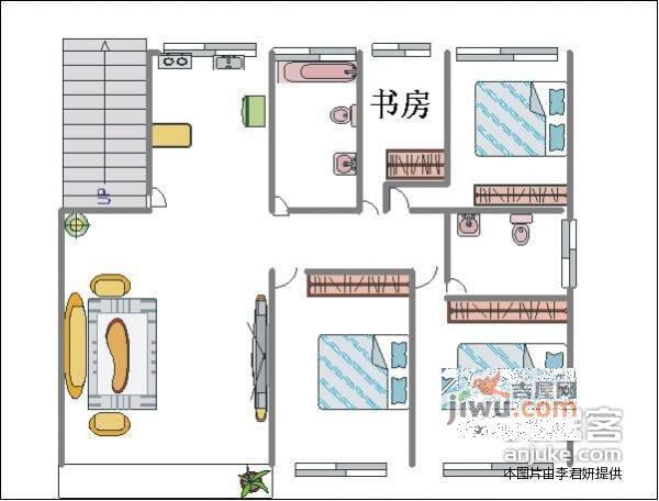 亿路发阳光景园3室2厅2卫190㎡户型图