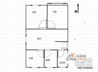 百通花园3室1厅1卫117㎡户型图