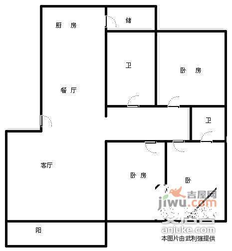 山水名园四期3室2厅2卫290㎡户型图