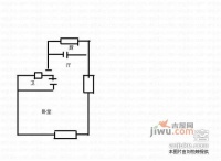 福林小区1室1厅1卫44㎡户型图