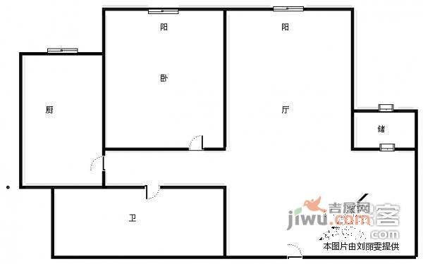 田家花园3室1厅1卫136㎡户型图