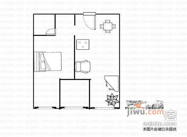 宝龙城市广场1室1厅1卫60㎡户型图