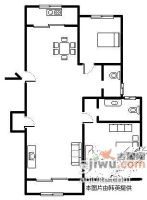 百通馨苑二区2室2厅2卫138㎡户型图