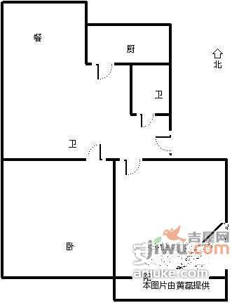 辛家庄二小区2室1厅1卫84㎡户型图