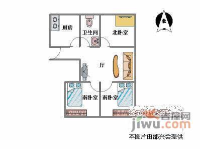 康储山庄3室2厅2卫116㎡户型图