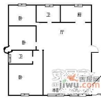 弘信花园3室2厅2卫169㎡户型图