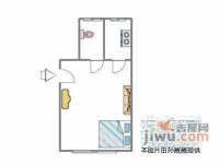 青建尚东区1室1厅1卫60㎡户型图