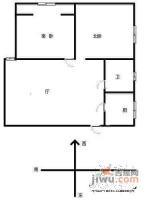 天林家园2室2厅1卫103㎡户型图