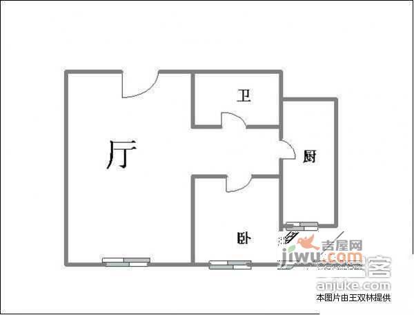 温哥华花园1室1厅1卫74㎡户型图