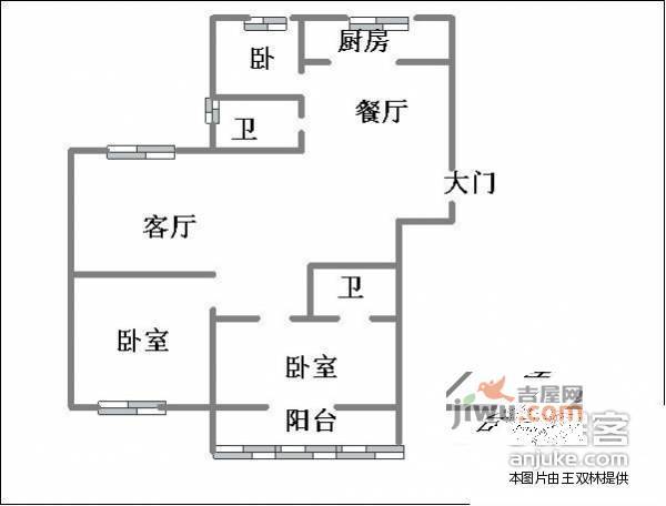 温哥华花园3室2厅2卫178㎡户型图