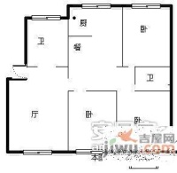 凯旋山庄5室3厅3卫260㎡户型图