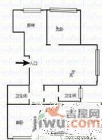 名都城3室2厅1卫164㎡户型图