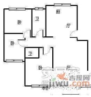 帝苑3室2厅2卫230㎡户型图