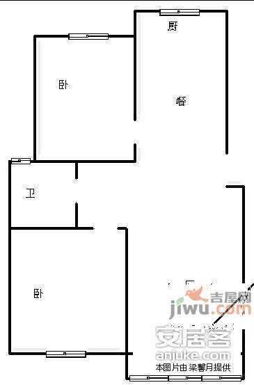 百通馨苑2室2厅1卫200㎡户型图