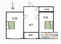 霁虹园小区2室1厅1卫户型图