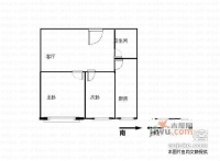 米罗蓝山2室1厅1卫90㎡户型图