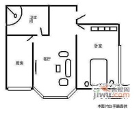 水晶岛2室2厅1卫97㎡户型图