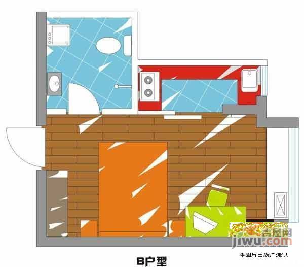 迷你国度1室0厅1卫49㎡户型图