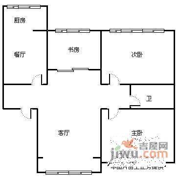 爱西华庭3室2厅2卫户型图