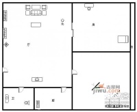 长江丰泽园2室2厅1卫125㎡户型图