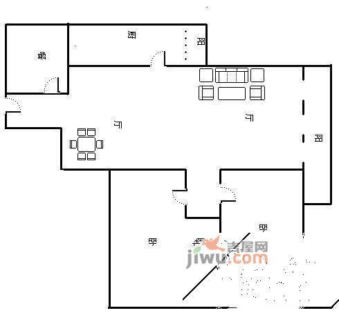 吉源花园3室2厅2卫130㎡户型图