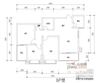 枫叶新都市2室2厅2卫164㎡户型图