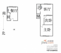 枫叶新都市2室2厅1卫户型图