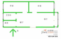 高科花园2室2厅1卫95㎡户型图