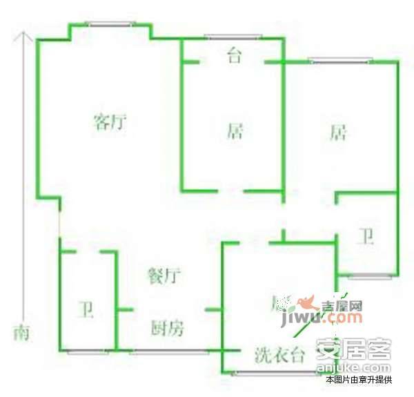 曲江春晓苑3室2厅2卫171㎡户型图