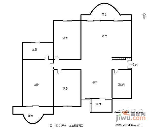 世家星城一期4室2厅2卫205㎡户型图