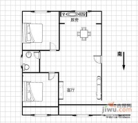 世家星城一期2室2厅2卫户型图