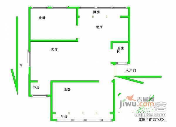 丰禾小区2室2厅1卫115㎡户型图