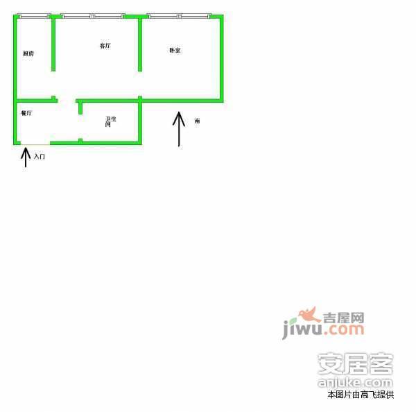 利君明天1室1厅1卫89㎡户型图