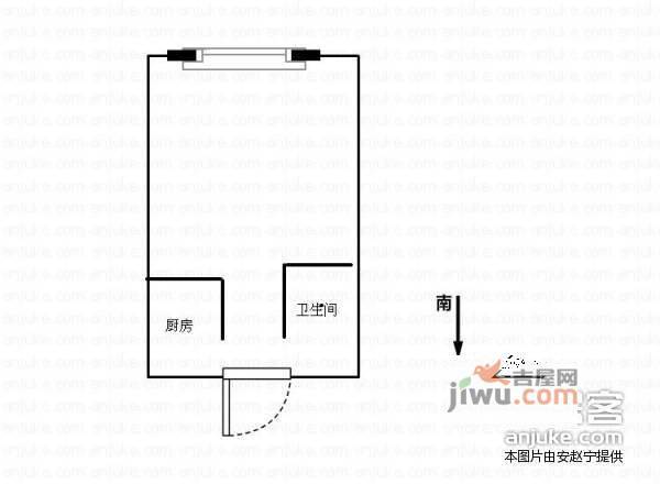 紫薇臻品1室1厅1卫户型图