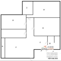 华城国际3室2厅1卫118㎡户型图