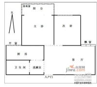 华城国际2室1厅1卫94㎡户型图