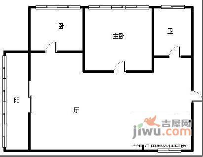 东尚小区一期2室2厅1卫165㎡户型图