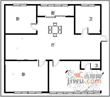 金裕青青家园3室2厅2卫162㎡户型图