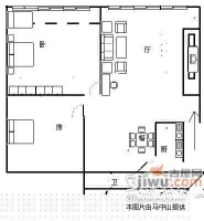 南微园2室2厅1卫75㎡户型图