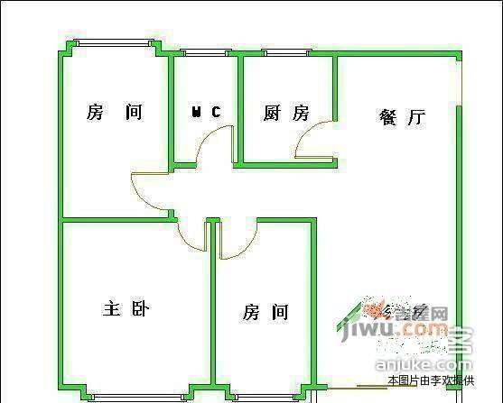 华翠豪庭3室2厅2卫111㎡户型图