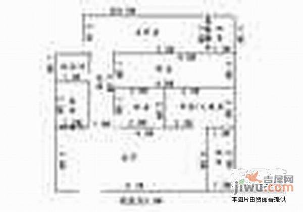 富城花园3室2厅1卫98㎡户型图