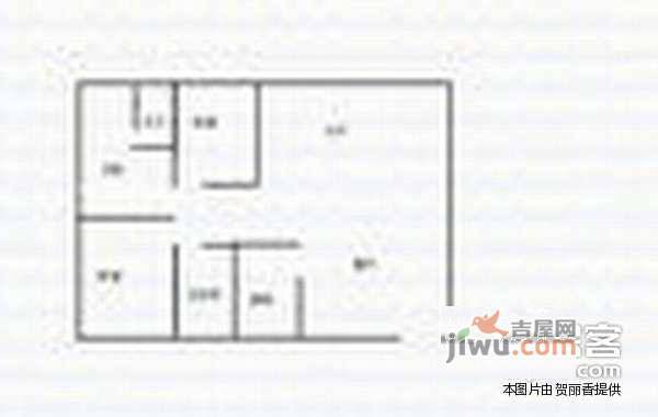 富城花园3室2厅2卫98㎡户型图