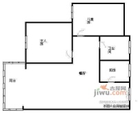明珠花园2室2厅1卫72㎡户型图