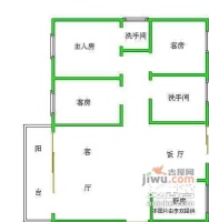 豪华花园3室2厅2卫86㎡户型图