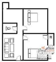 豪景花园翠景花园2室2厅1卫67㎡户型图