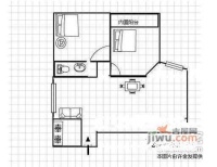 桂花中心大厦2室2厅1卫87㎡户型图